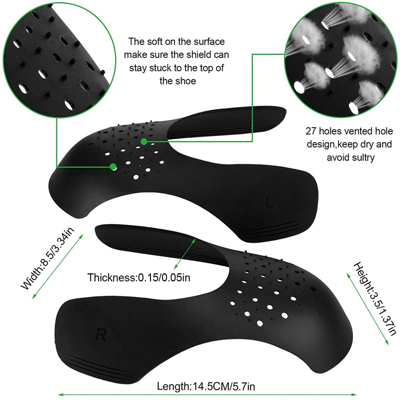 2 Pcs 주름 보호기 신발 안티 주름 벤딩 균열 발가 - Sneaker Care Crease Protector 리뷰 및 가격