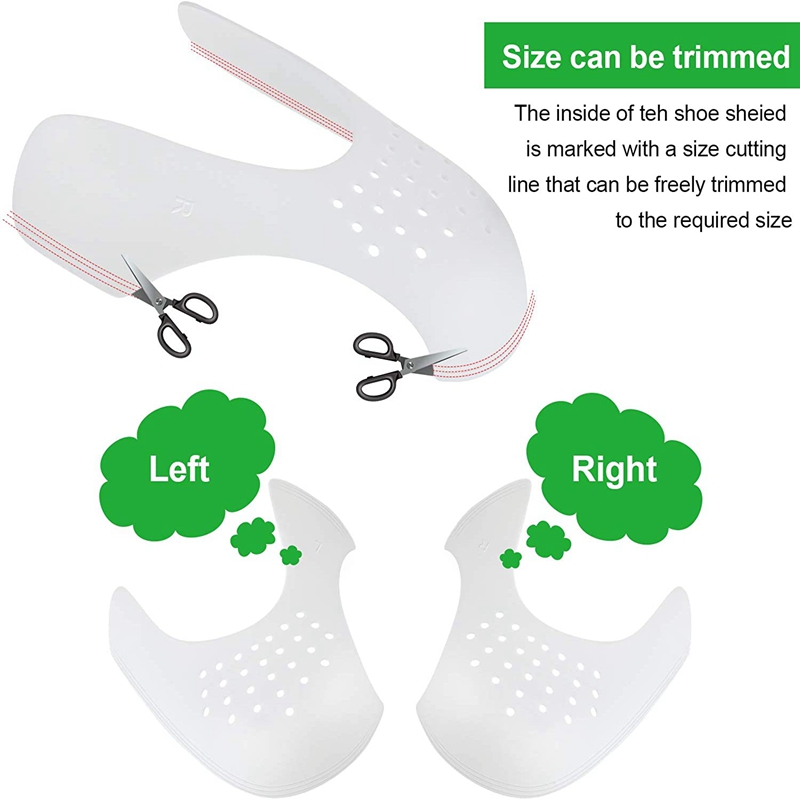 2 Pcs 주름 보호기 신발 안티 주름 벤딩 균열 발가 - Sneaker Care Crease Protector 리뷰 및 가격